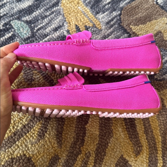 Rothy's The Driver Loafers in Dragonfruit - Picture 2 of 7